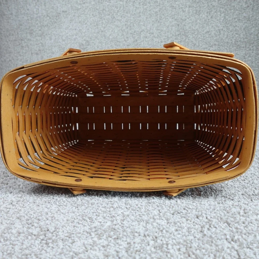 Longaberger 1998 Collectors Club 25th Anniversary Basket Handwoven Flag Design